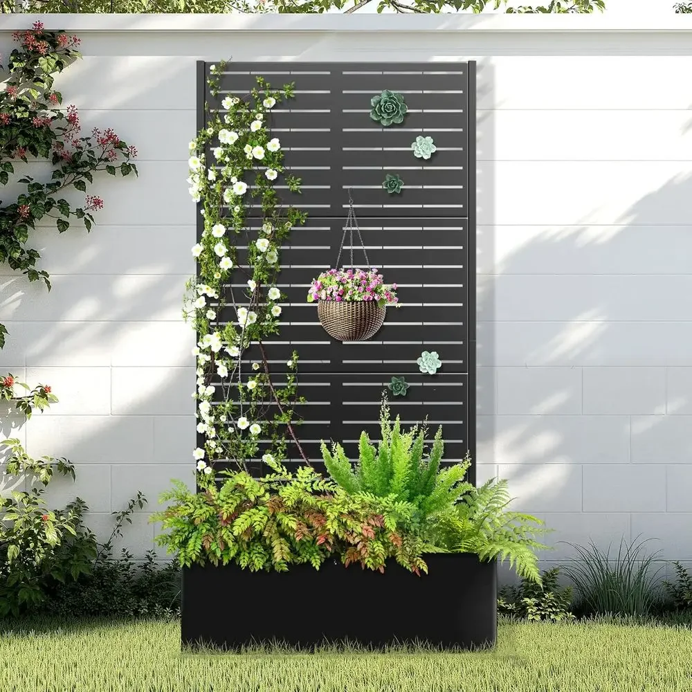 Vertical Planter - Podwyższona grząda ogrodowa z kratką, donicą