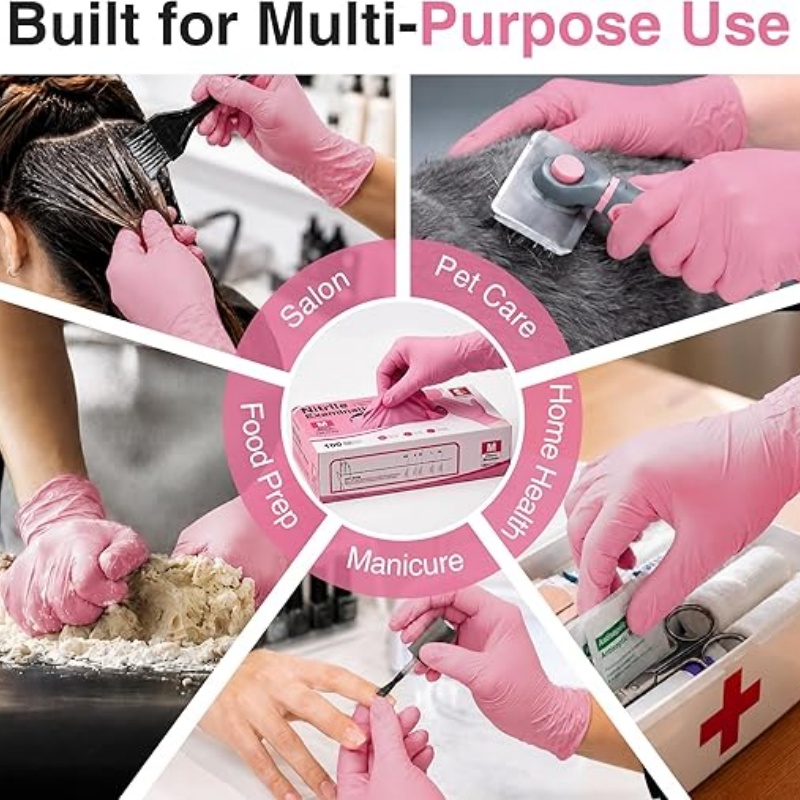 Różowe nitrylowe rękawice jedn – Garden Gloves recenzja i cena