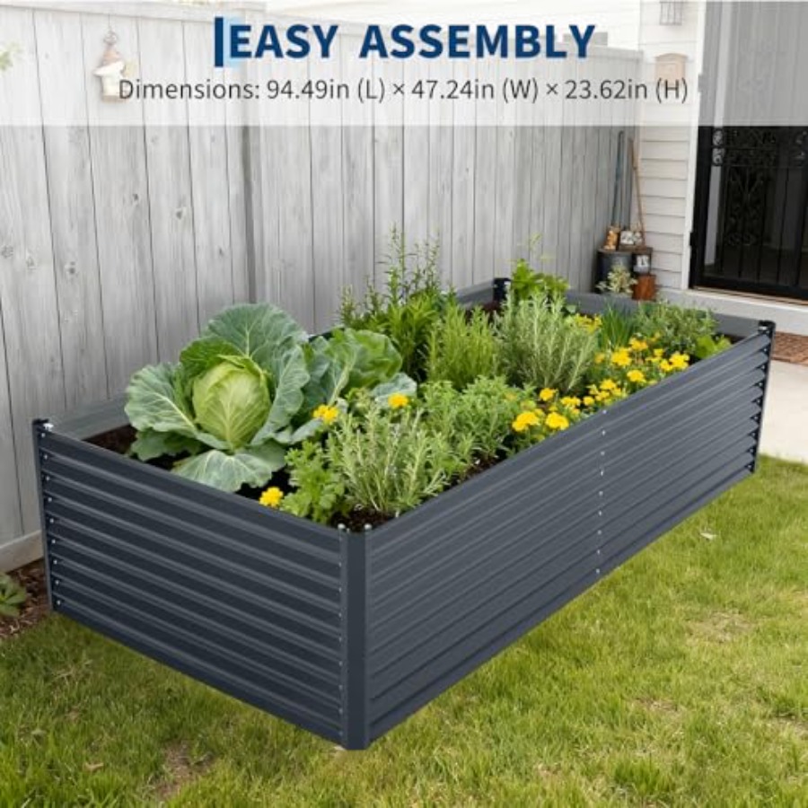 Ogród warzywny na zewnątrz: po – Raised Garden Bed recenzja i cena